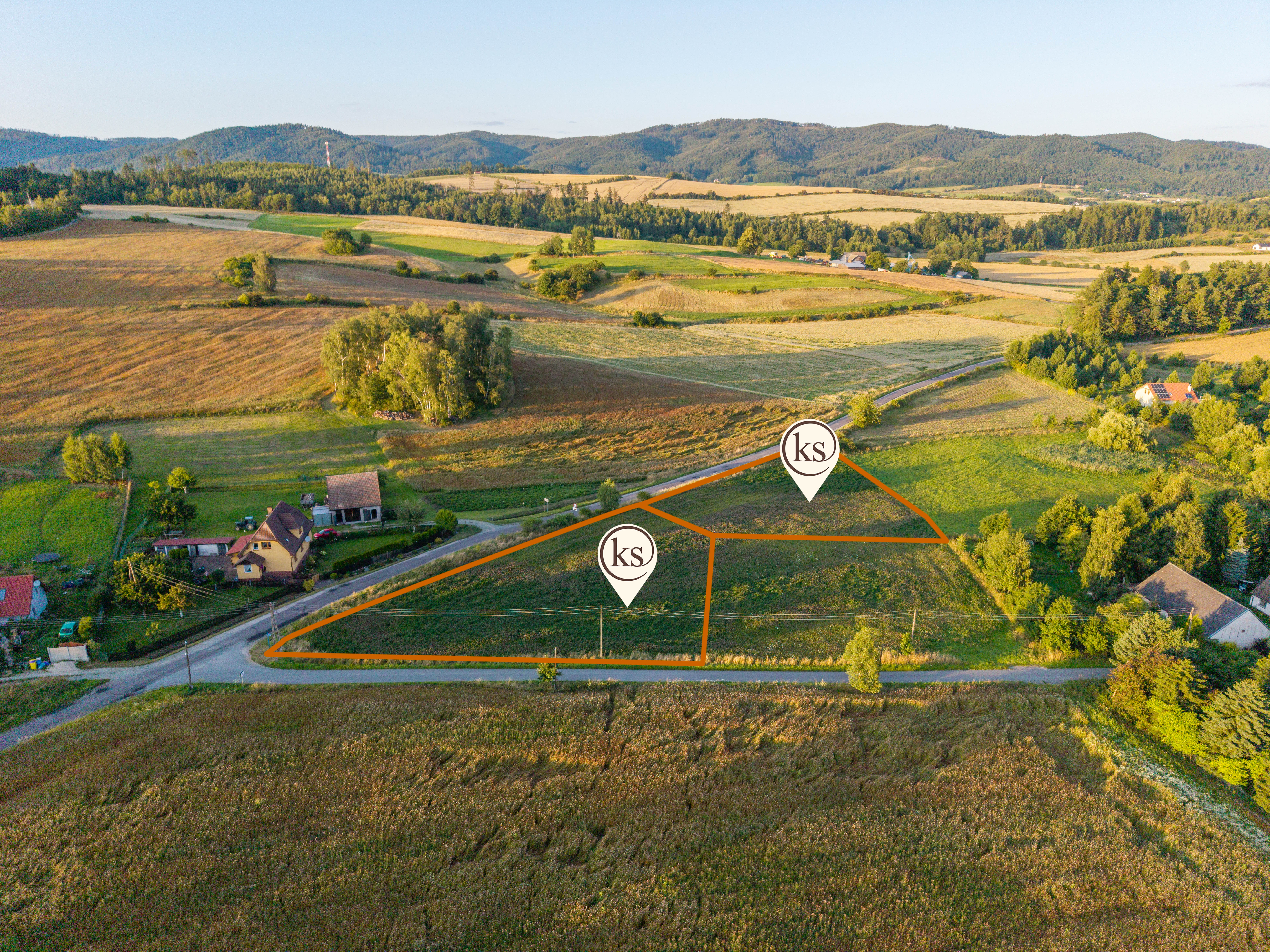 Działki z widokiem na Góry Sowie